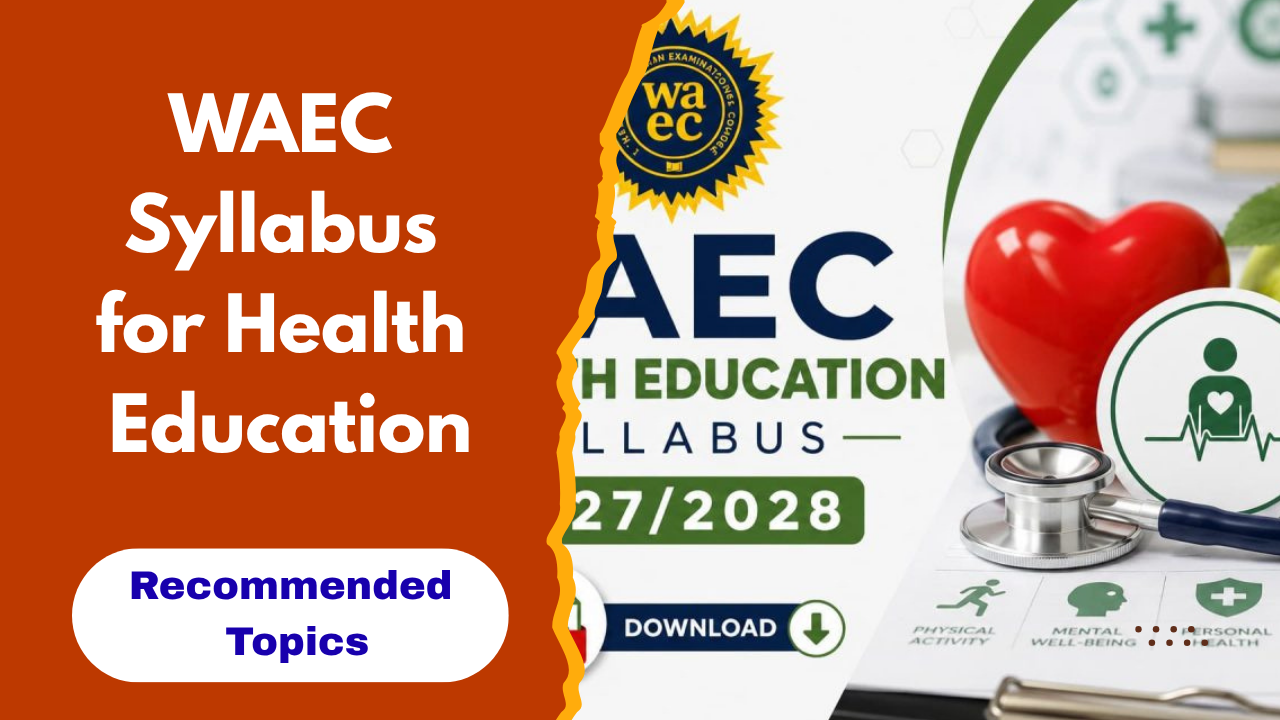 WAEC Syllabus for Health Education