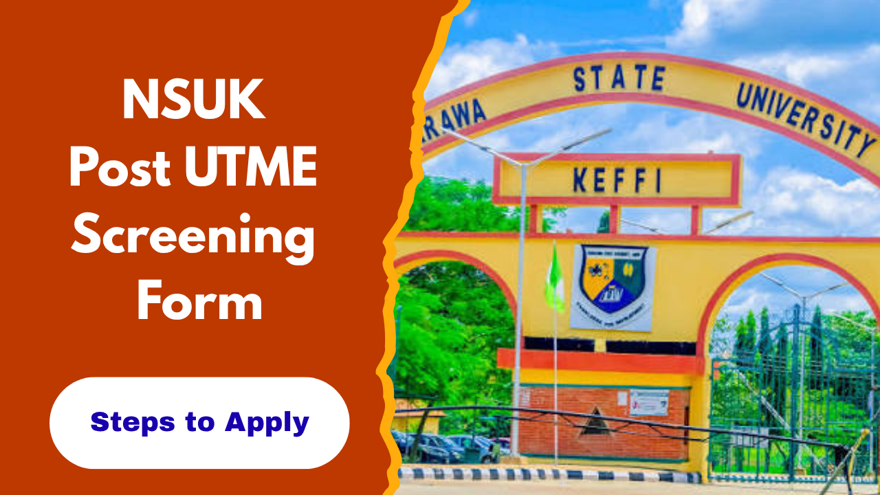 Nasarawa State University Post UTME Form